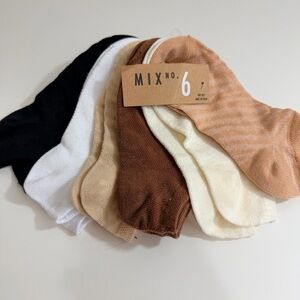 Mix No. 6 Animal Women's No Show Socks - 6 Pack